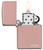 Personalised High Polished Rose Gold Genuine Zippo Lighter