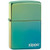 Personalised High Polished Teal Genuine Zippo Lighter