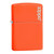 Personalised Neon Orange Genuine Zippo Lighter