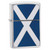 Personalised Scotland Flag Brushed Chrome Genuine Zippo Lighter