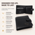 Personalised RFID Luxury Black Bi-Fold Cash & Coin Leather Wallet