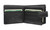 Inside view of RFID wallet showing 7 card slots .