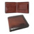 Visconti RFID burnished tan  wallet. Engraved with name and initials on on front
