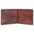 interior View of Personalised Luxury RFID Burnished Tan Leather Cash & Card Wallet