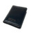 Personalised RFID black leather card wallet front view with engraving