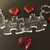 A pair of personalised jigsaw  puzzle piece couples keyrings valentines gift