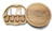 Custom engraved cheese board sliding open to reveal hidden stainless steel cheese knives