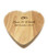 Personalised heart-shaped cheese board with hidden servers set with wedding rings