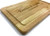 Small engraved chopping board with juice groove – 30x20 cm