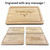 Small engraved chopping board with juice groove – 30x20 cm - Wedding housewarming gift