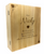 Personalised FSC Wooden Triple Wine Box - Hearts & Flowers Design