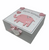Personalised Petit Cheri 3D Pink Elephant Baby Girl Keepsake Box