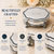 Main image shows personalised silver trinket box with ornate scalloped detailing with lion head feet. Below are 3 boxes with close up images detailing art deco features.