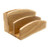 Angled view of personalised wooden mail rack and desk tidy – multi-use organiser