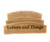 Close-up of engraved name on wooden letter rack – custom desk organiser gift