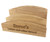 Personalised wooden desk tidy with engraved name – mail and pen organiser made from Hevea wood