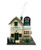Handmade personalised Irish pub bird house – front view with engraved plaque
