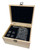 Personalised Whisky Tumbler & Natural Pine Wood Whisky Stones Gift Set