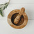 Personalised Large Olive Wood Pestle And Mortar Set