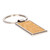 Personalised Cork And Chrome plated Keyring Gift Boxed - Engraved Front & Back