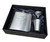 Personalised 6oz Silver Hip Pocket Flask Gift Set- Best Seller
