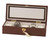 Personalised Lockable Wooden 5 Watch Presentation Box - Walnut Finish