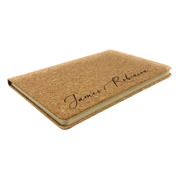 Personalised A5 Eco Friendly Cork Notebook Sketchbook - Engraved Gift