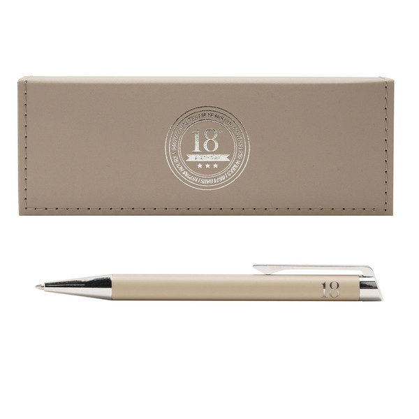 personalised milestone birthday ballpoint pen