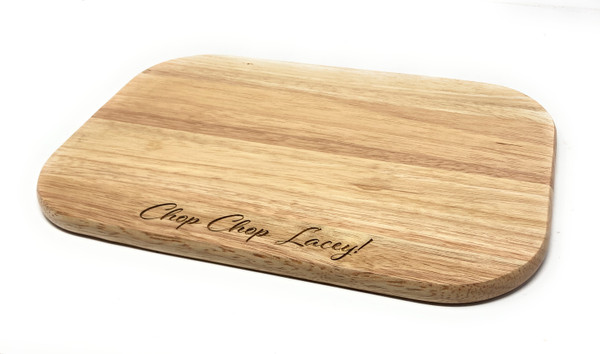 Personalised Small T&G Hevea Wood Serving Board - Bestseller