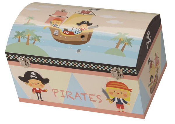 Decorative Children's Pirate Chest Storage Small Keepsake Memory Toy Box