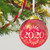 2020 Christmas Commemorative Glass Ball Ornament