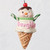 Daughters Are Sweet Snow Girl Ice Cream Cone Ornament