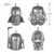 Mini Star Wars™ Helmet Ornaments, Set of 4