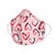 Vera Face Mask - Hearts Pink