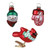Holiday Happiness Blown Glass Ornaments, Set of 3