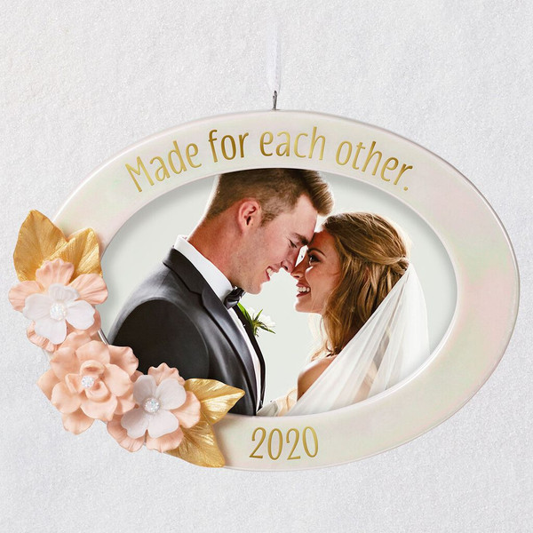 Made For Each Other 2020 Porcelain Photo Frame Ornament