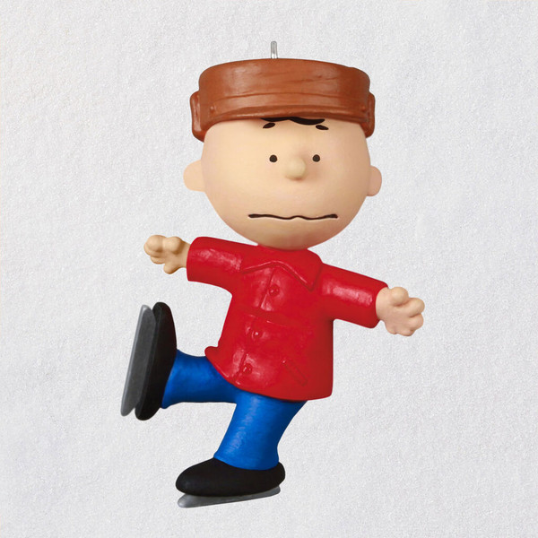 Mini The Peanuts® Gang Charlie Brown Skating Ornament, 1.15"