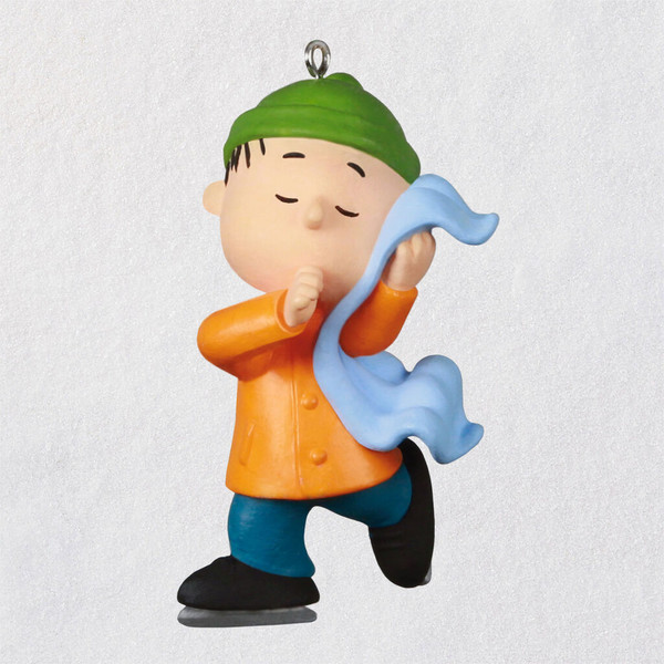 Mini The Peanuts® Gang Linus Skating Ornament, 1"