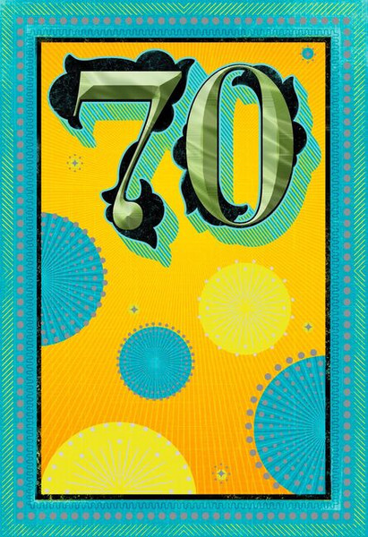 A Remarkable Life 70th Birthday Card