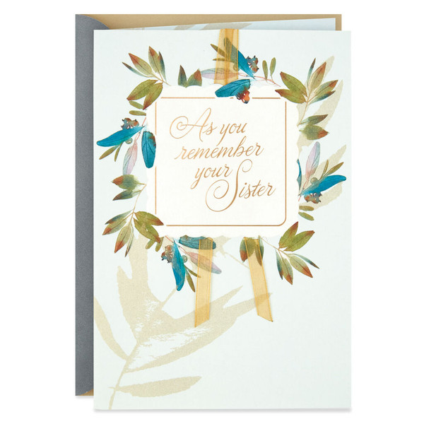 Her Joy and Essence Are Forever Sympathy Card for Loss of Sister