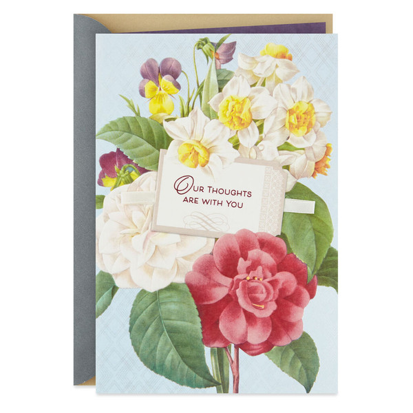 Our Thoughts Are With You Sympathy Card From Us