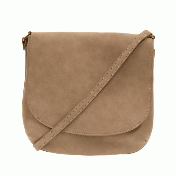 Jackie Large Flap Sueded Medium Crossbody Handbag