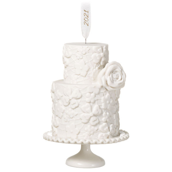 We Do Wedding Cake 2021 Porcelain Ornament