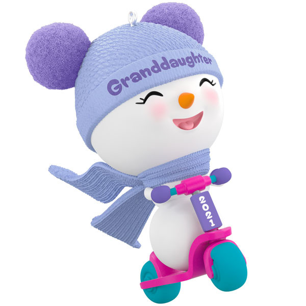 Granddaughter Snowman 2021 Ornament