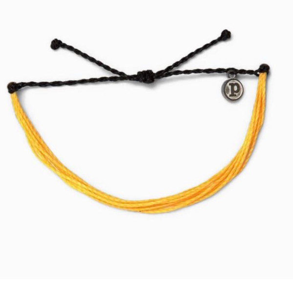 Pura Vida Yellow and Black Original Bracelet Suiside Prevention and Awareness