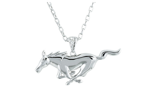 Official Mustang Pony Necklace Embellished with Swarovski Crystals