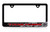 Trailhawk UV Printed Black Plastic License Plate Frame - Red Trailhawk Wordmark 