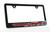 Trailhawk UV Printed Black Plastic License Plate Frame - Red Trailhawk Wordmark 