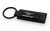 Black Leather Rectangular Shape Key Chain with UV Printed Mustang Mach-E Logo 