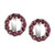 Earring Jacket_ Interchangeable Earring to pair with 2 Carat Solitaire Earring, available in 10 crystal colors